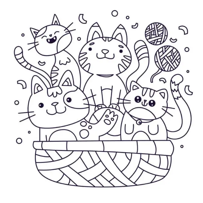 Free Cat Picture To Color In