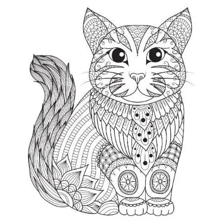 Free Cat Picture To Color In