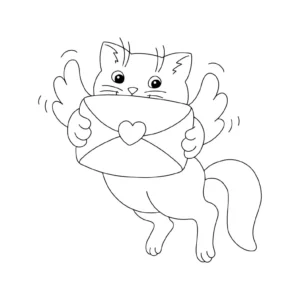 Free Cat Picture To Color In