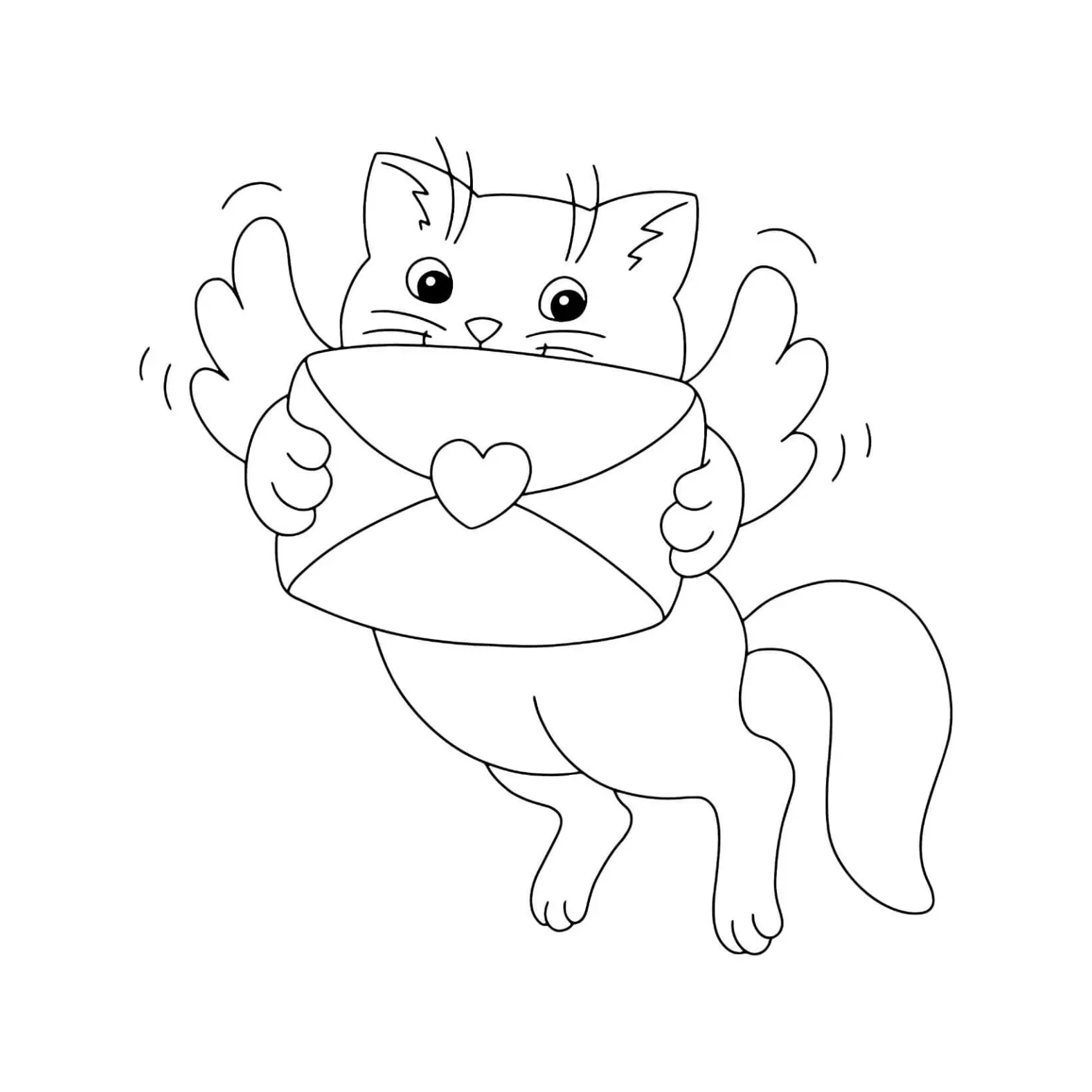Free Cat Picture To Color In