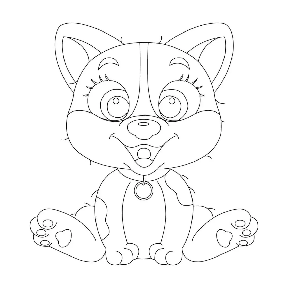 Free Cat Picture To Color In