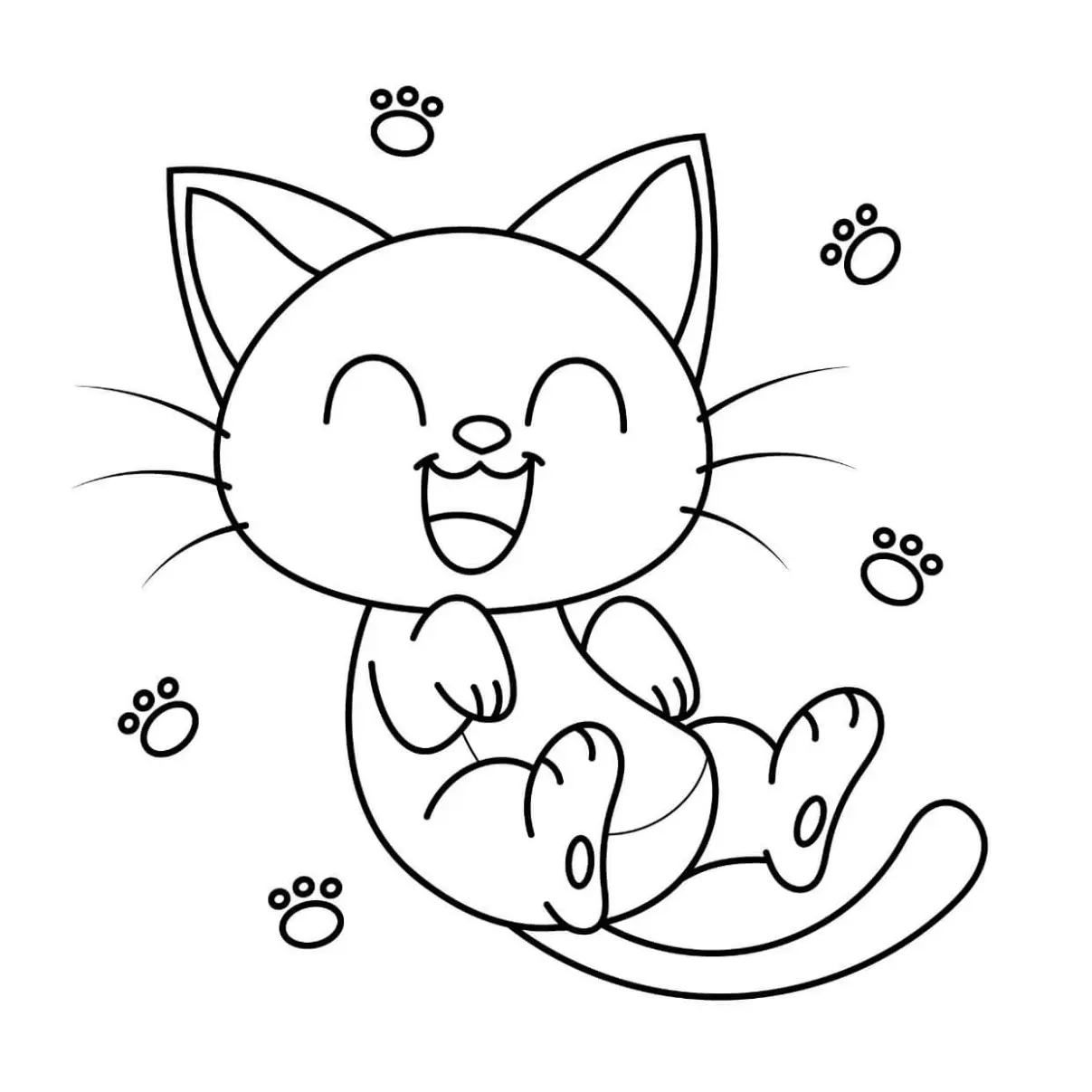 Free Cat Picture To Color In