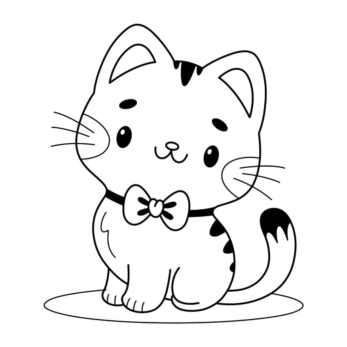 Free Cat Picture To Color In
