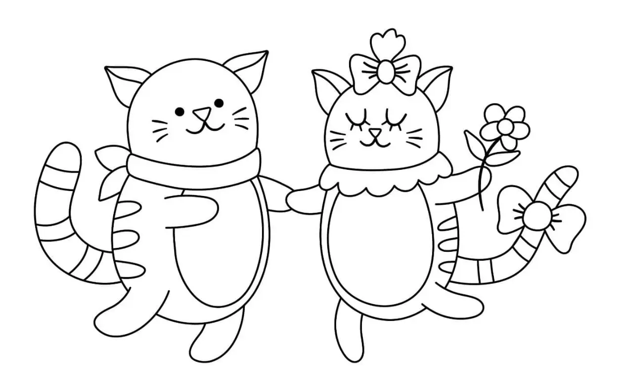 Free Cat Picture To Color In