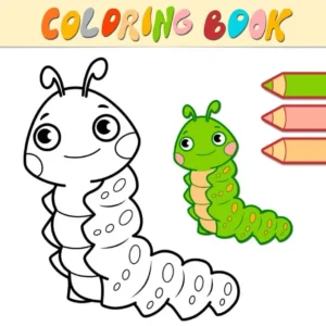 Free Caterpillar Picture To Color In