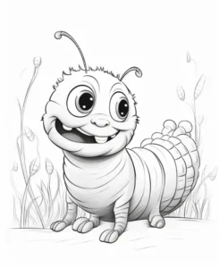 Free Caterpillar Picture To Color In