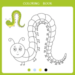 Free Caterpillar Picture To Color In