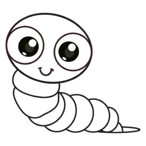 Free Caterpillar Picture To Color In