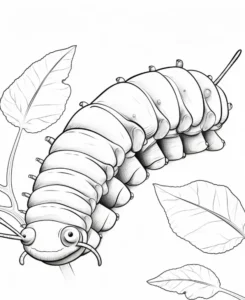 Free Caterpillar Picture To Color In 81