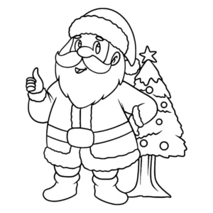 Free Christmas Picture To Color In