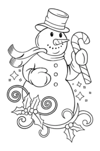 Free Christmas Picture To Color In