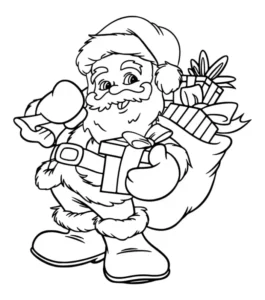 Free Christmas Picture To Color In