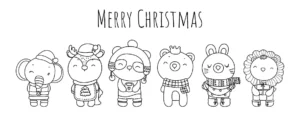 Free Christmas Picture To Color In