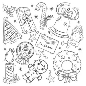 Free Christmas Picture To Color In