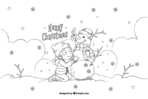 Free Christmas Picture To Color In