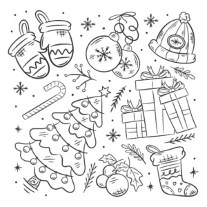 Free Christmas Picture To Color In