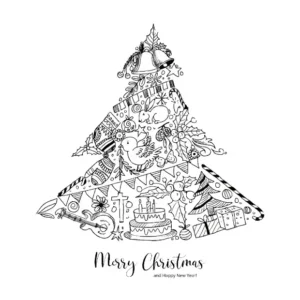 Free Christmas Picture To Color In
