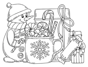 Free Christmas Picture To Color In