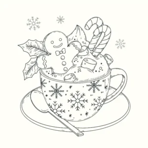 Free Christmas Picture To Color In