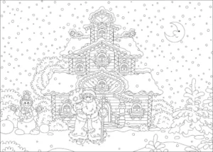 Free Christmas Picture To Color In