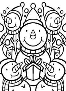 Free Christmas Picture To Color In