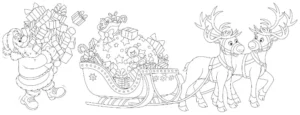 Free Christmas Picture To Color In