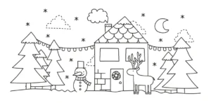 Free Christmas Picture To Color In