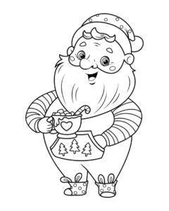 Free Christmas Picture To Color In