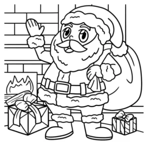Free Christmas Picture To Color In