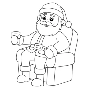 Free Christmas Picture To Color In