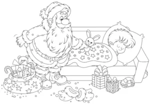 Free Christmas Picture To Color In
