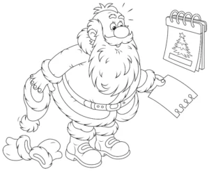 Free Christmas Picture To Color In