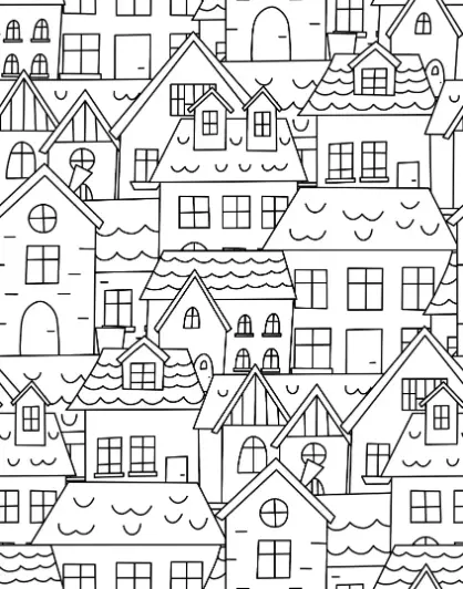 Free City Picture To Color In