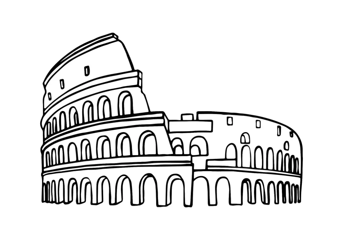 Free City Picture To Color In