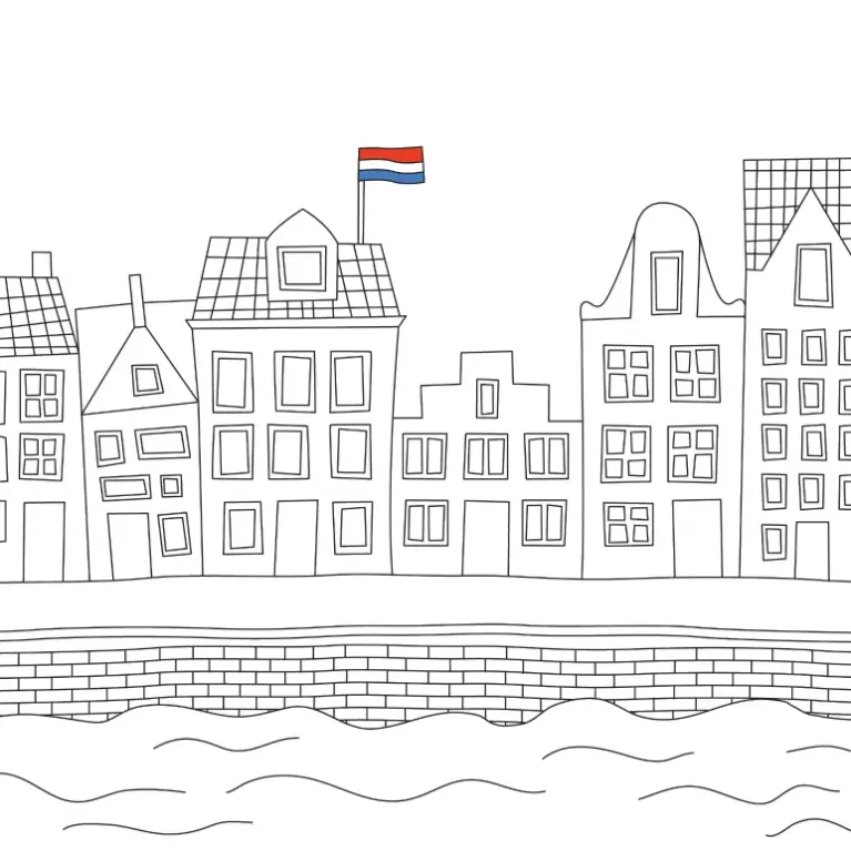 Free City Picture To Color In