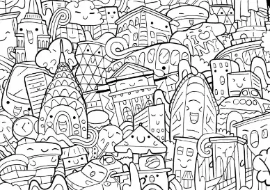 Free City Picture To Color In