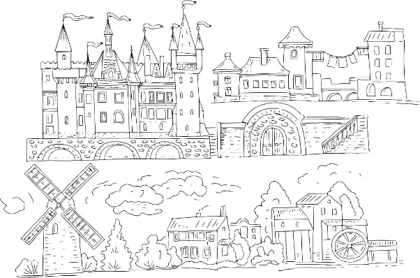 Free City Picture To Color In