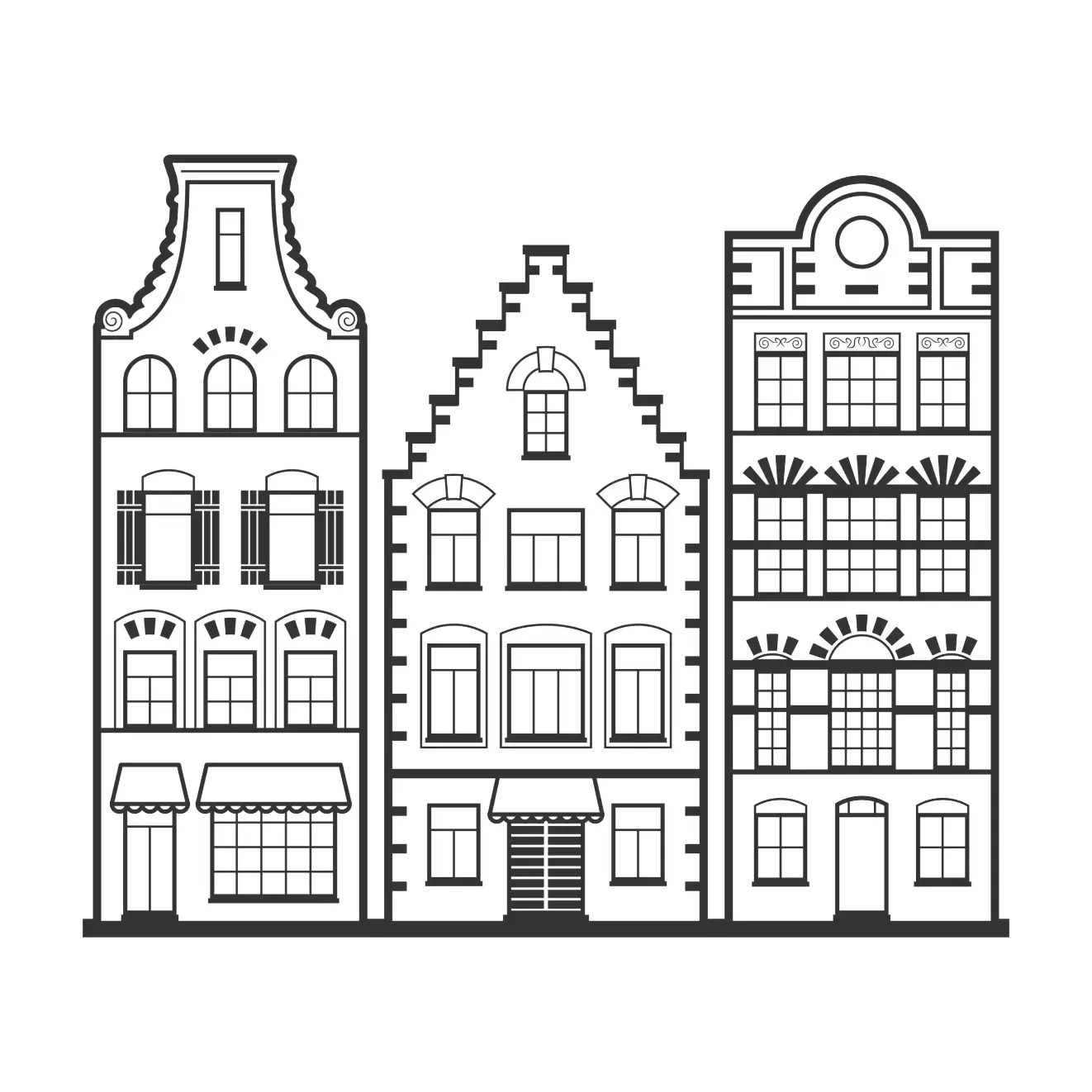 Free City Picture To Color In