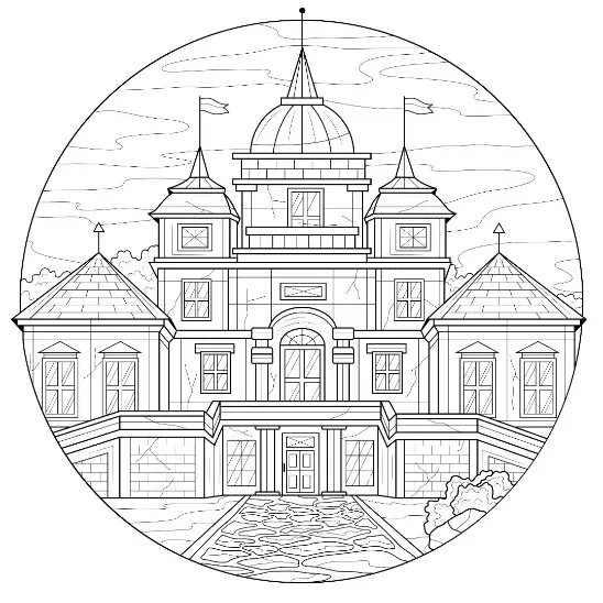 Free City Picture To Color In