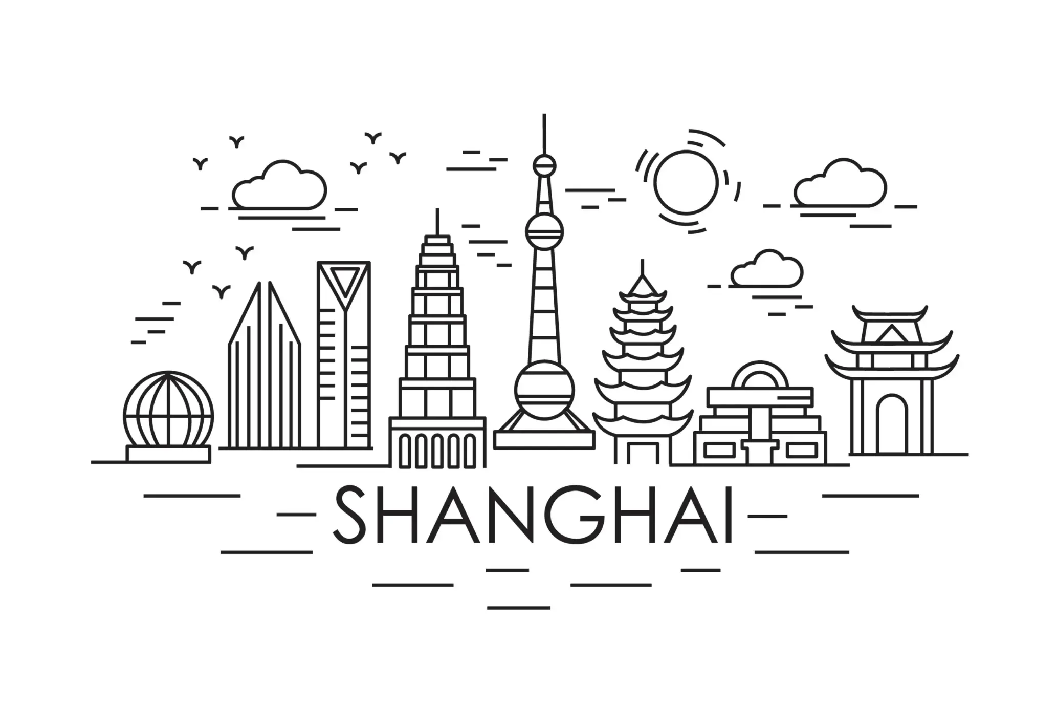 Free City Picture To Color In