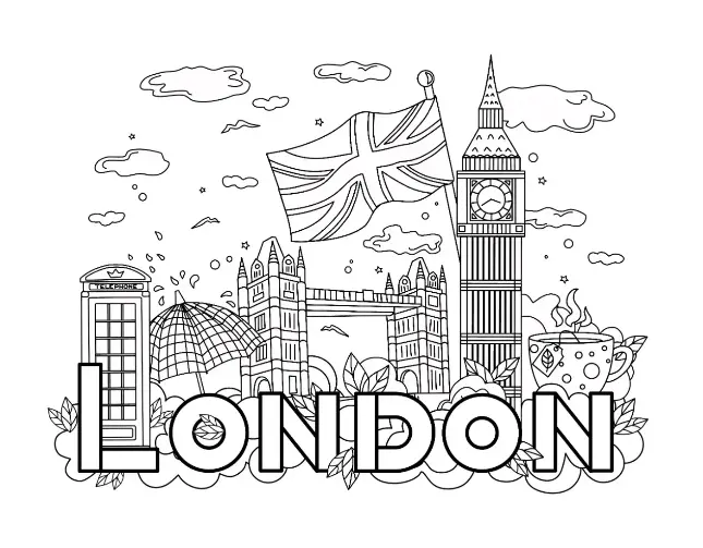 Free City Picture To Color In