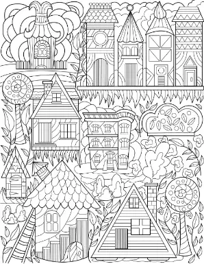 Free City Picture To Color In