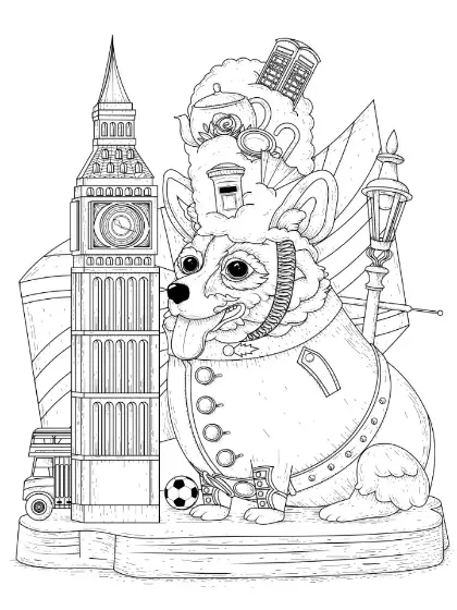 Free City Picture To Color In