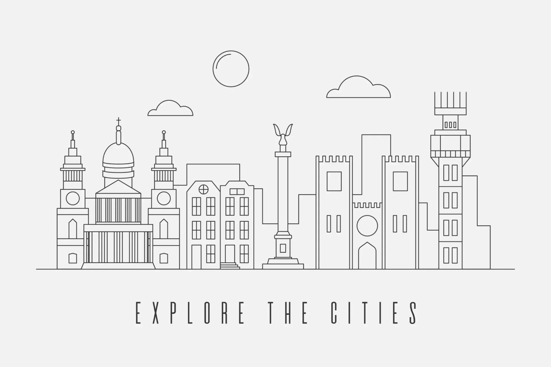 Free City Picture To Color In