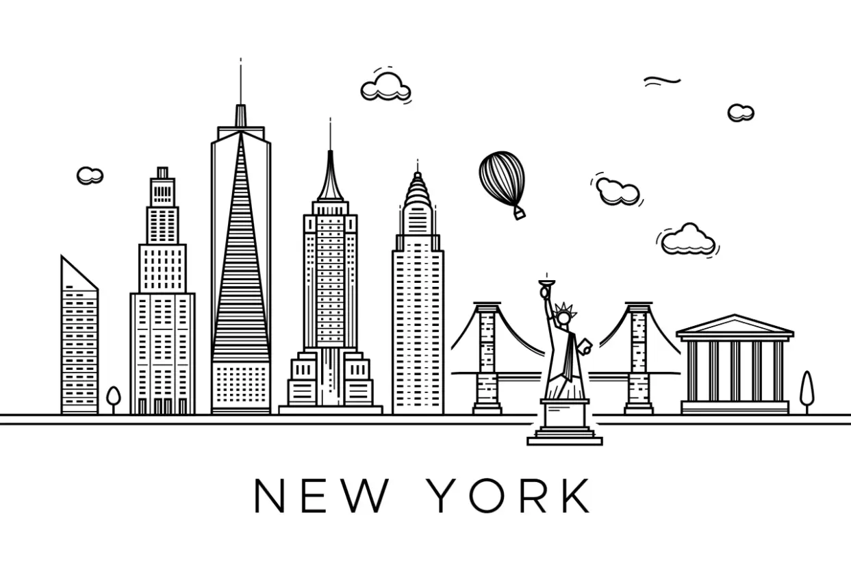 Free City Picture To Color In