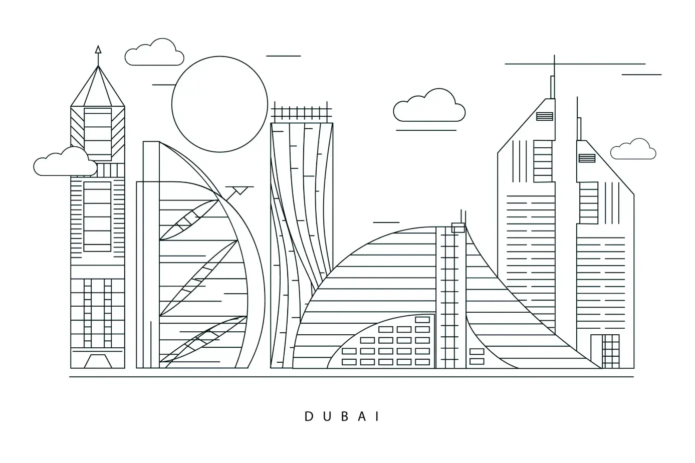 Free City Picture To Color In