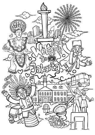 Free City Picture To Color In