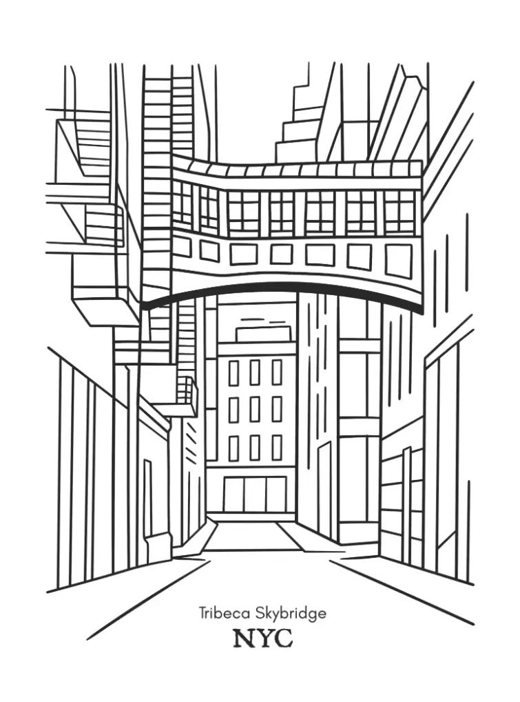 Free City Picture To Color In