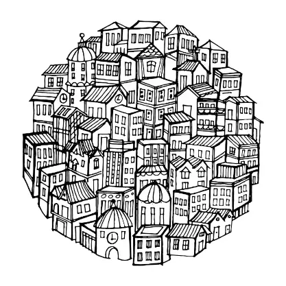 Free City Picture To Color In