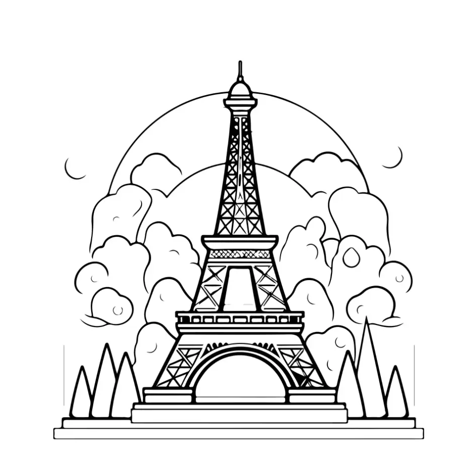 Free City Picture To Color In
